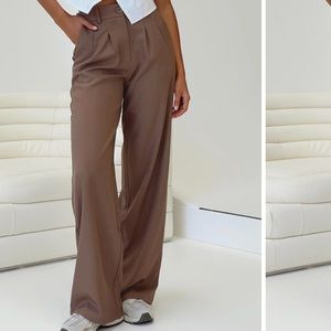 Princess Polly Archer Pants Brown size 2